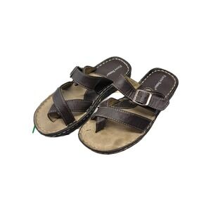 Pierre Dumas Bianca 28  Size 7 Buckle Sandals Women's ‎ Brown